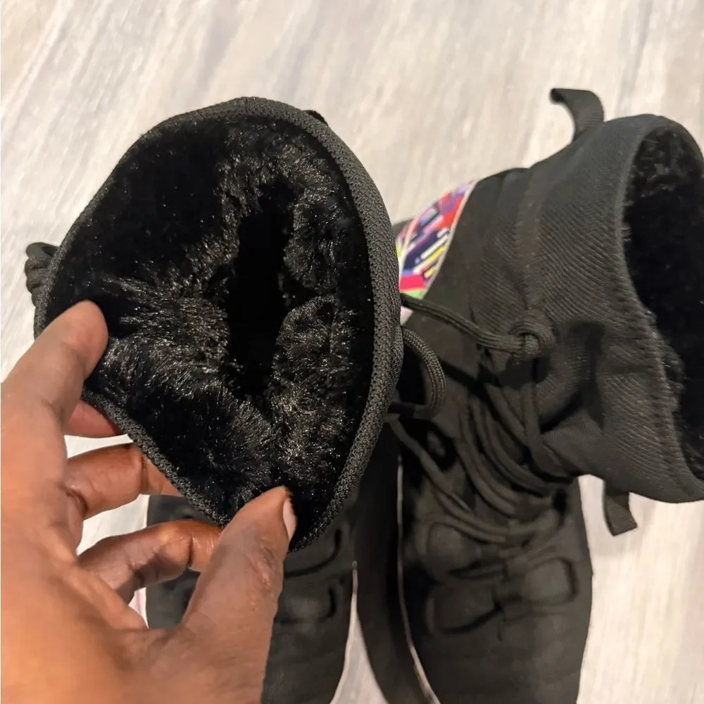 NIKE ROSHE High-Top colorful Sneakers with Fur Inside
